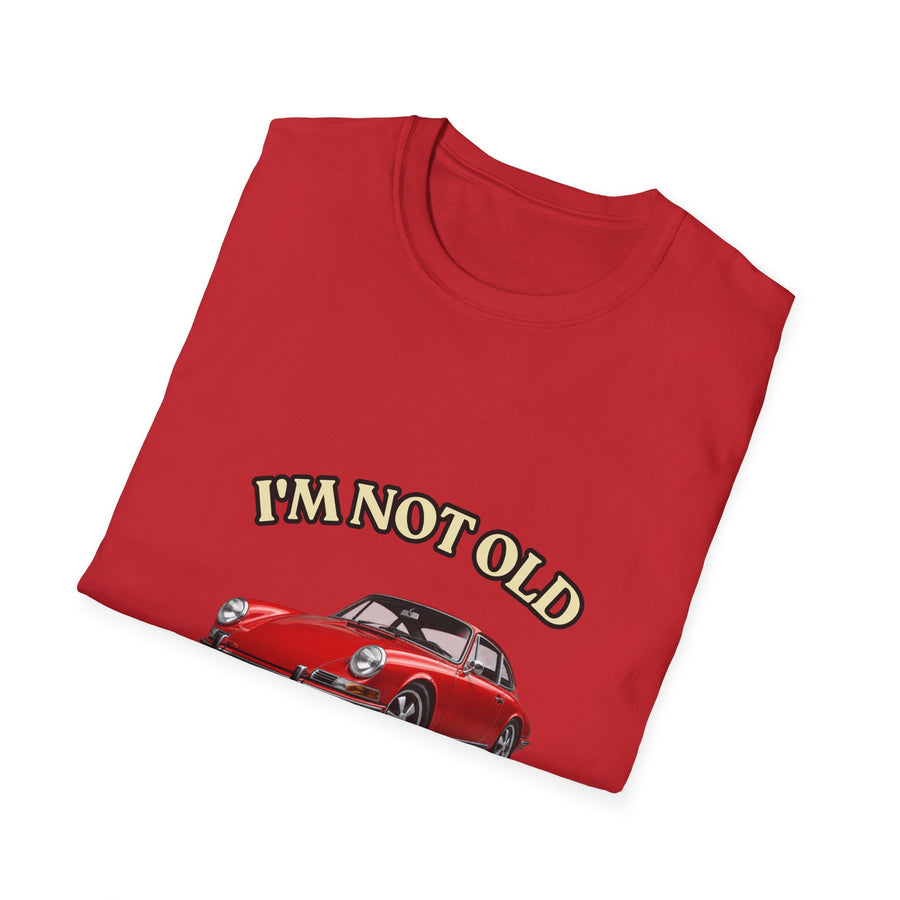 True Insights T-Shirt Baujahr 1986 Classic Sportwagen Motiv Nahaufnahme im Lifestyle