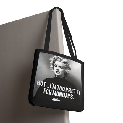 Vintage Damen T-Shirt – Too Pretty for Mondays – Retro Desig