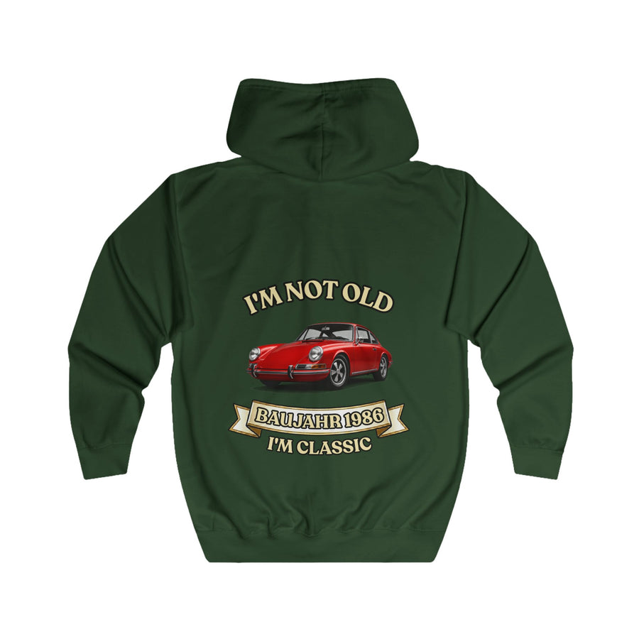 Geschenk zum 40. Geburtstag – Zip-Hoodie Jahrgang 1986 Porsche 911
