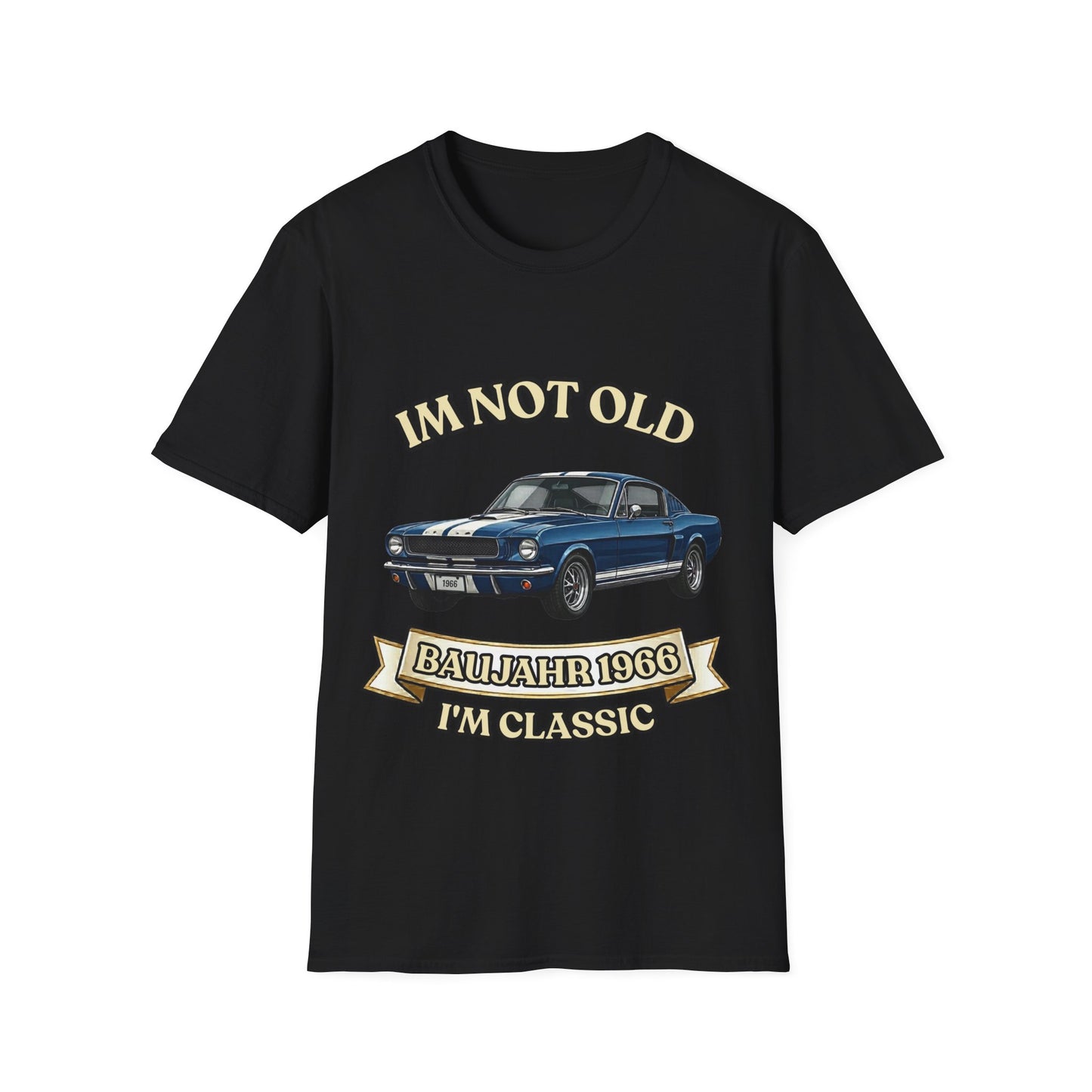 Jahrgang 1966 Oldtimer T-Shirt – Geschenk zum 60. Geburtstag, I'm Not Old I'm Classic