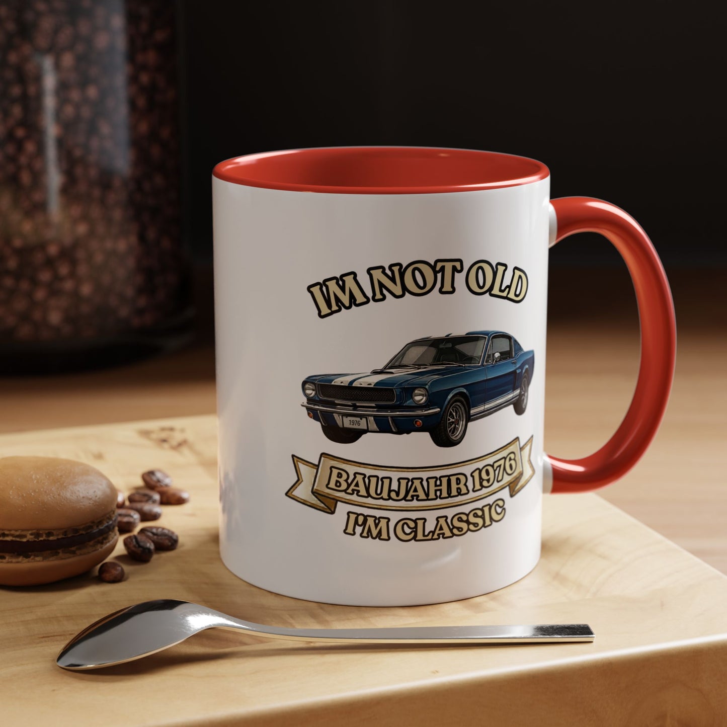 Tasse Baujahr 1976 - I'm Not Old I'm Classic - Oldtimer Muscle Car Kaffeetasse zum 50. Geburtstag
