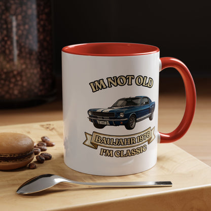 Tasse Baujahr 1976 - I'm Not Old I'm Classic - Oldtimer Muscle Car Kaffeetasse zum 50. Geburtstag