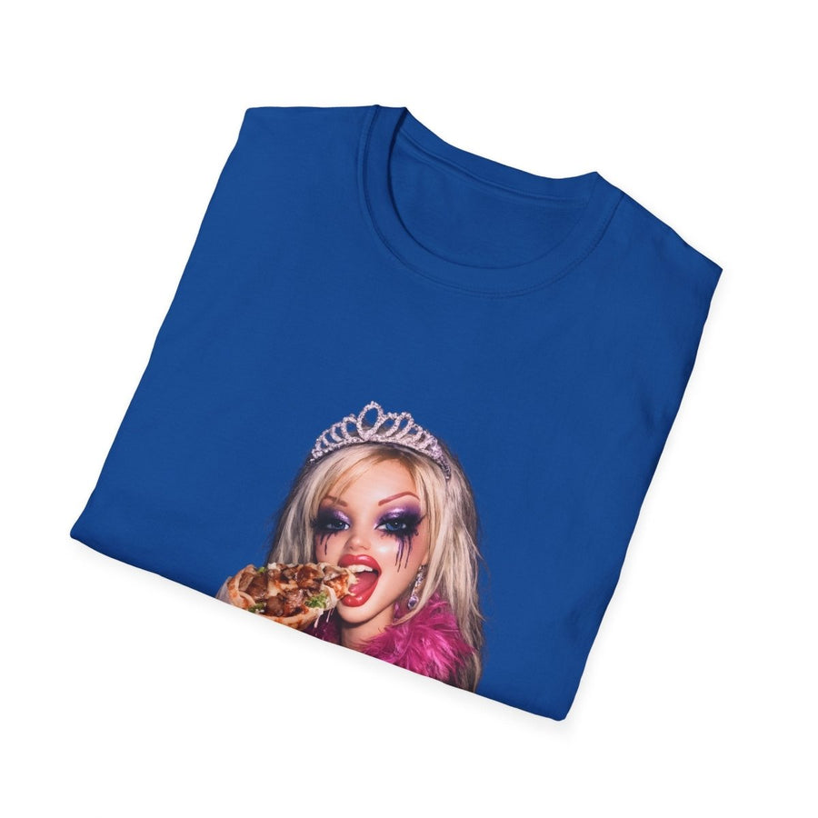 True Insights T-Shirt Plastik trifft Döner Puppen-Meme, lustiges Print-on-Demand Shirt in Aktion