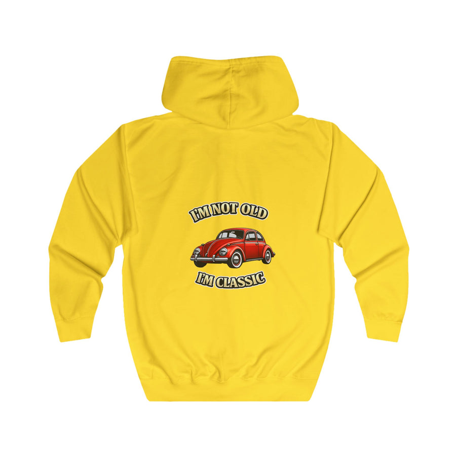 True Insights Vintage VW Käfer Zip-Hoodie – I'm Not Old I'm Classic Geschenk für Käfer-Fans