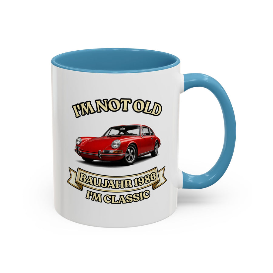 Geschenk zum 40. Geburtstag – Tasse Jahrgang 1986 Porsche 911