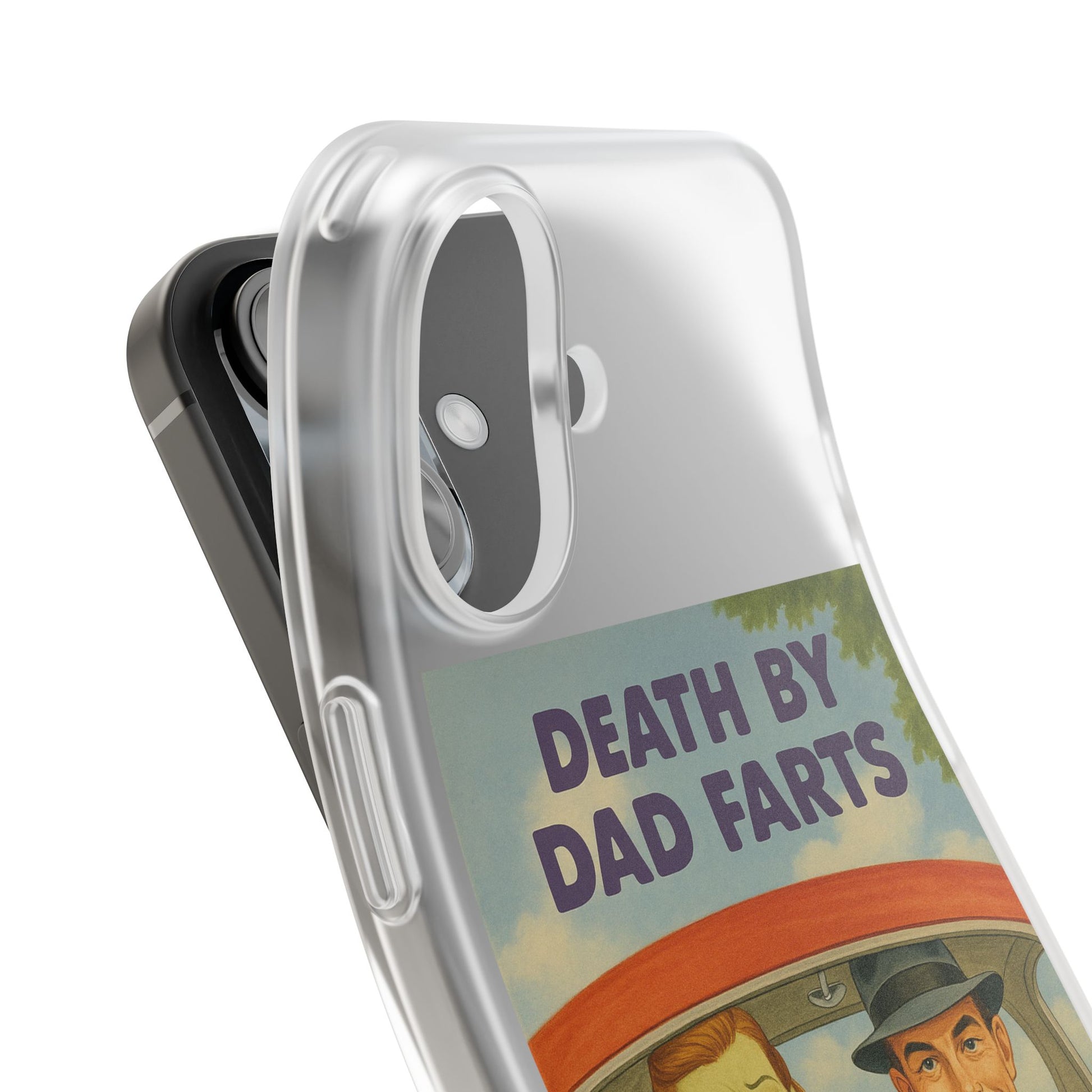 Death by Dad Farts – Satirische Retro-Handyhülle im 50s-Familienauto-Stil-Phone Case-True Insights