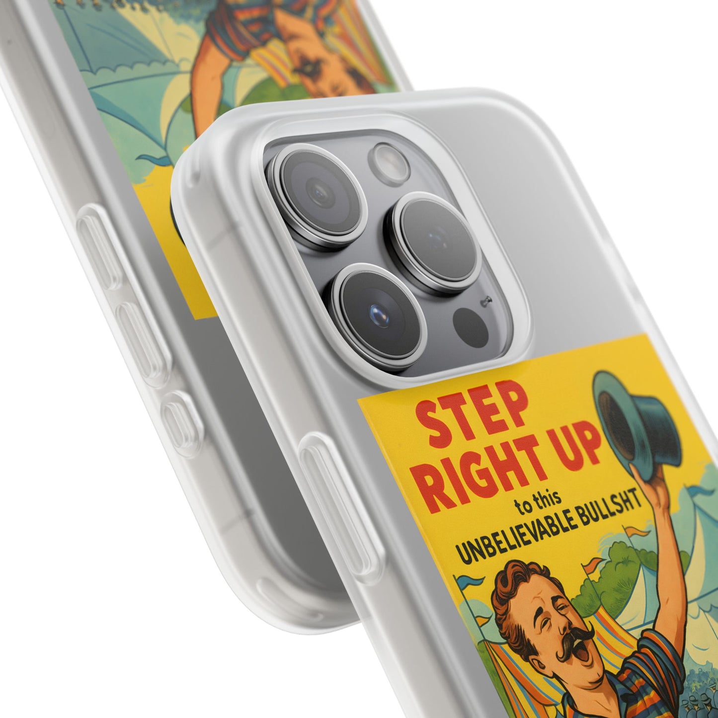 Step Right Up – Satirische Vintage-Handyhülle mit Jahrmarkt-Motiv & ironischem Statement-Phone Case-True Insights