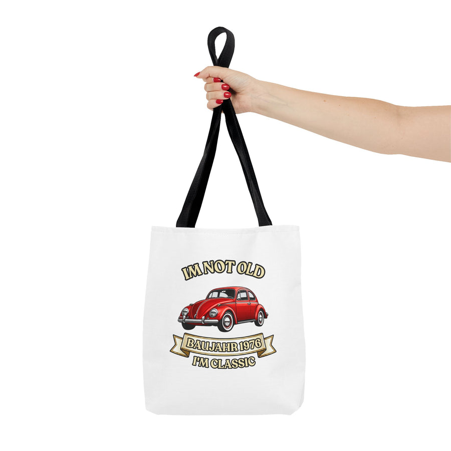 Tote Bag Année 1976 - I'm Not Old I'm Classic - Coccinelle Rouge Vintage - Cadeau 50 ans