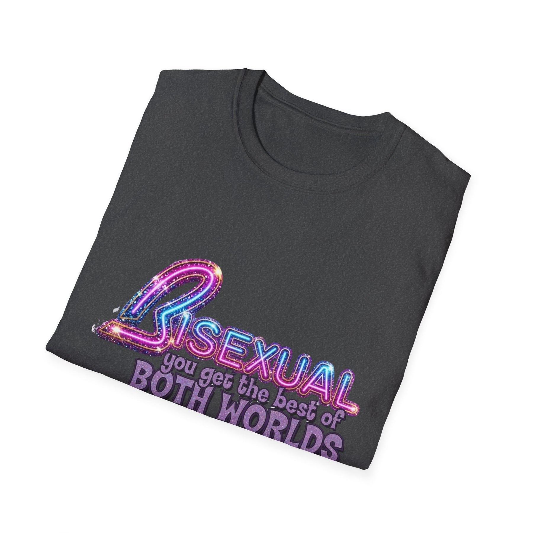 True Insights Bi Pride Shirt Best Of Both Worlds CSD Neon-Look beim Christopher Street Day