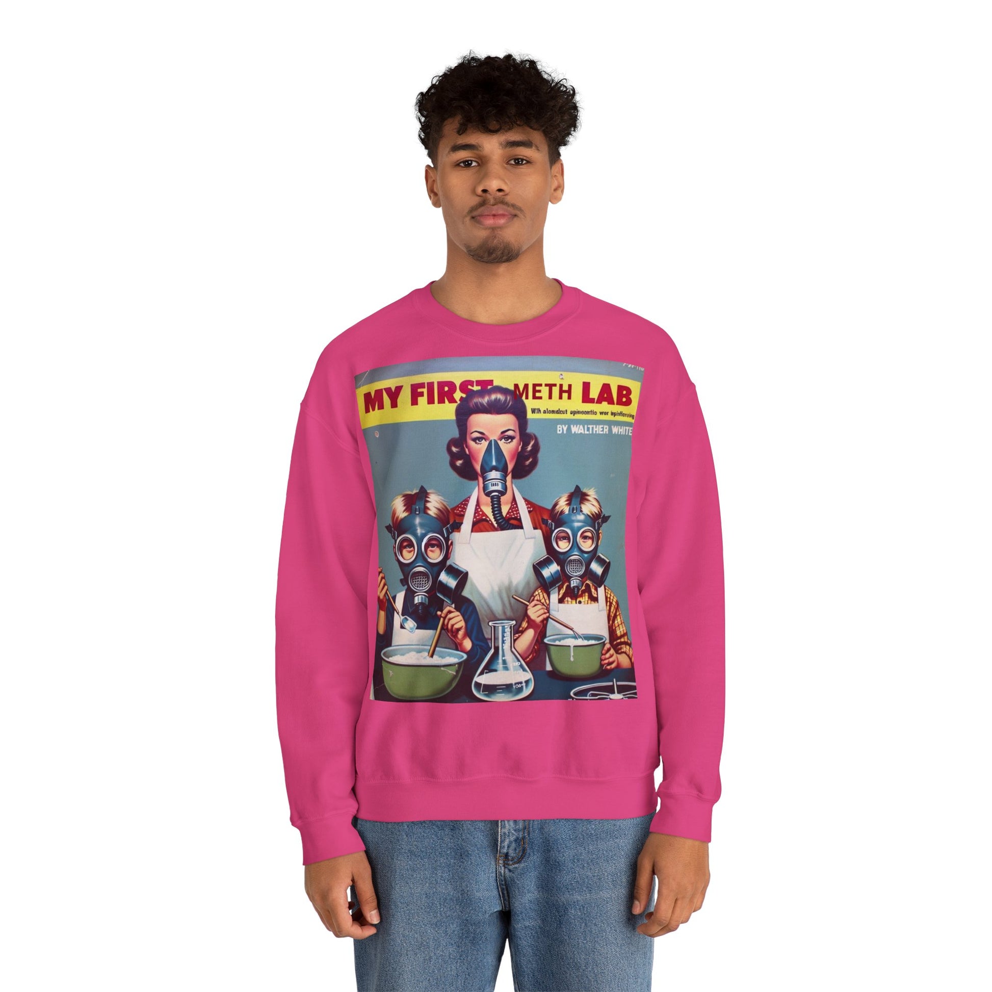 Sweatshirt – My First Meth Lab Sweatshirt | Lustiger Retro Pullover mit Satire-Print | Geschenk für Breaking Bad Fans & Dark Humor Lover | True Insights Design mit Humor