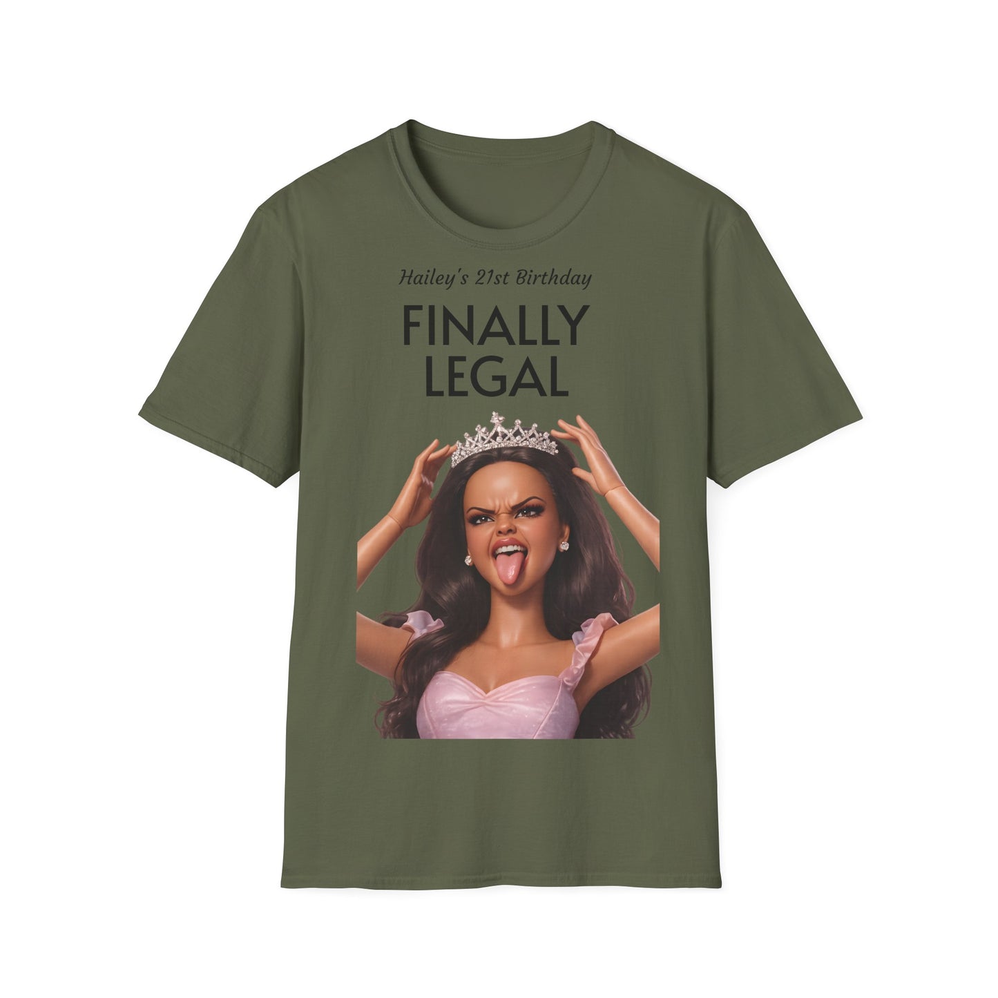 Personalisiertes Geburtstags-Shirt mit Wunschname – Freche Prinzessin, lustiges Geschenk für Sie, Party Statement Shirt