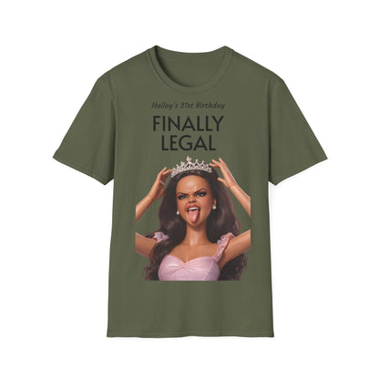 Personalisiertes Geburtstags-Shirt mit Wunschname – Freche Prinzessin, lustiges Geschenk für Sie, Party Statement Shirt