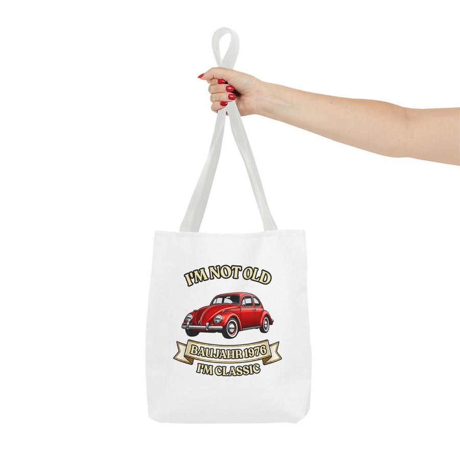 Born in 1976 Tote Bag – 50th Birthday Gift | VW Beetle