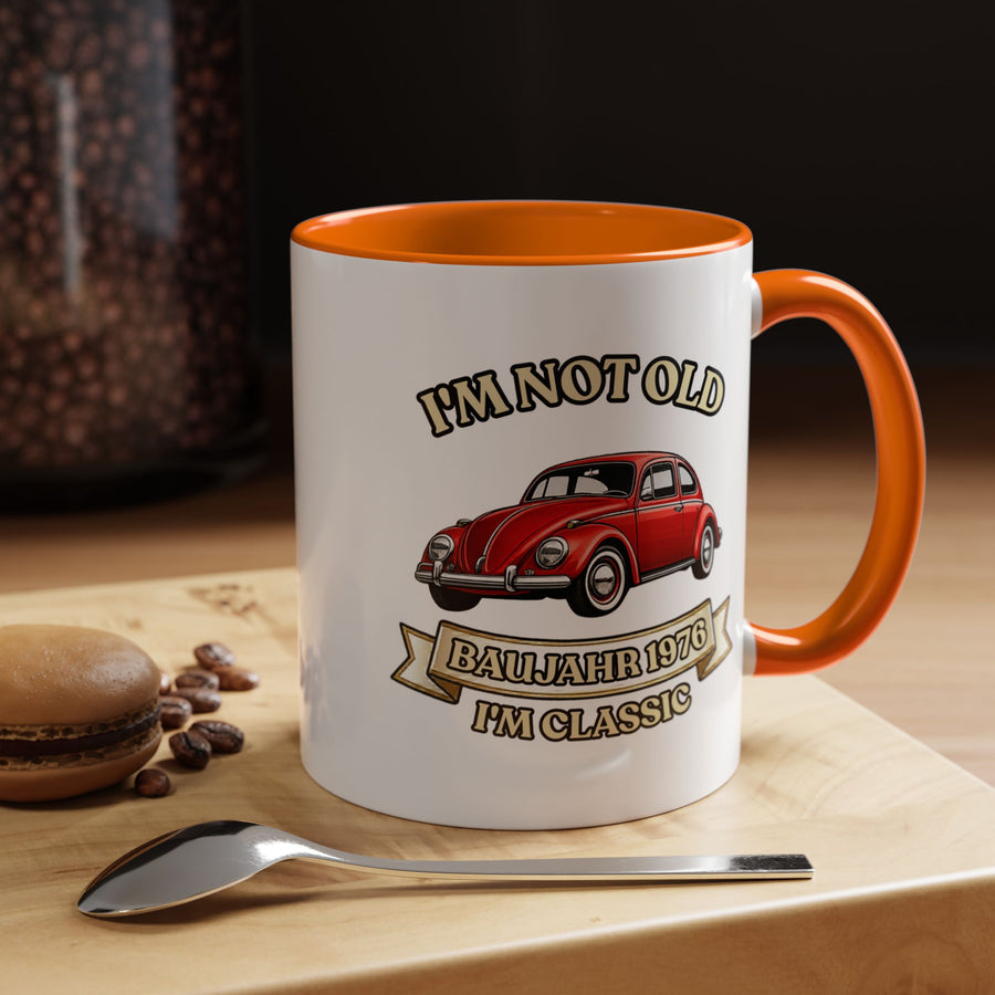 Born in 1976 Mug – 50th Birthday Gift | VW Beetle