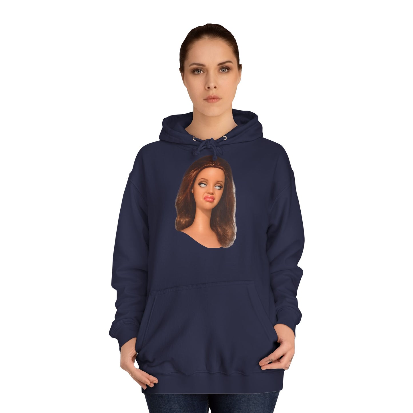 Lustiges Puppen-Meme T-Shirt | Genervter Gesichtsausdruck | Sarkastisches Barbie Face Shirt für Damen & Fans von Ironie