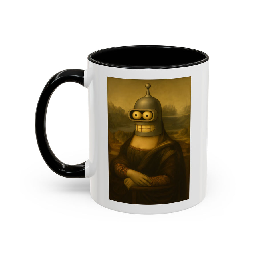 True Insights Tasse Bender Mona Lisa lustige Futurama Parodie für Sci-Fi Fans