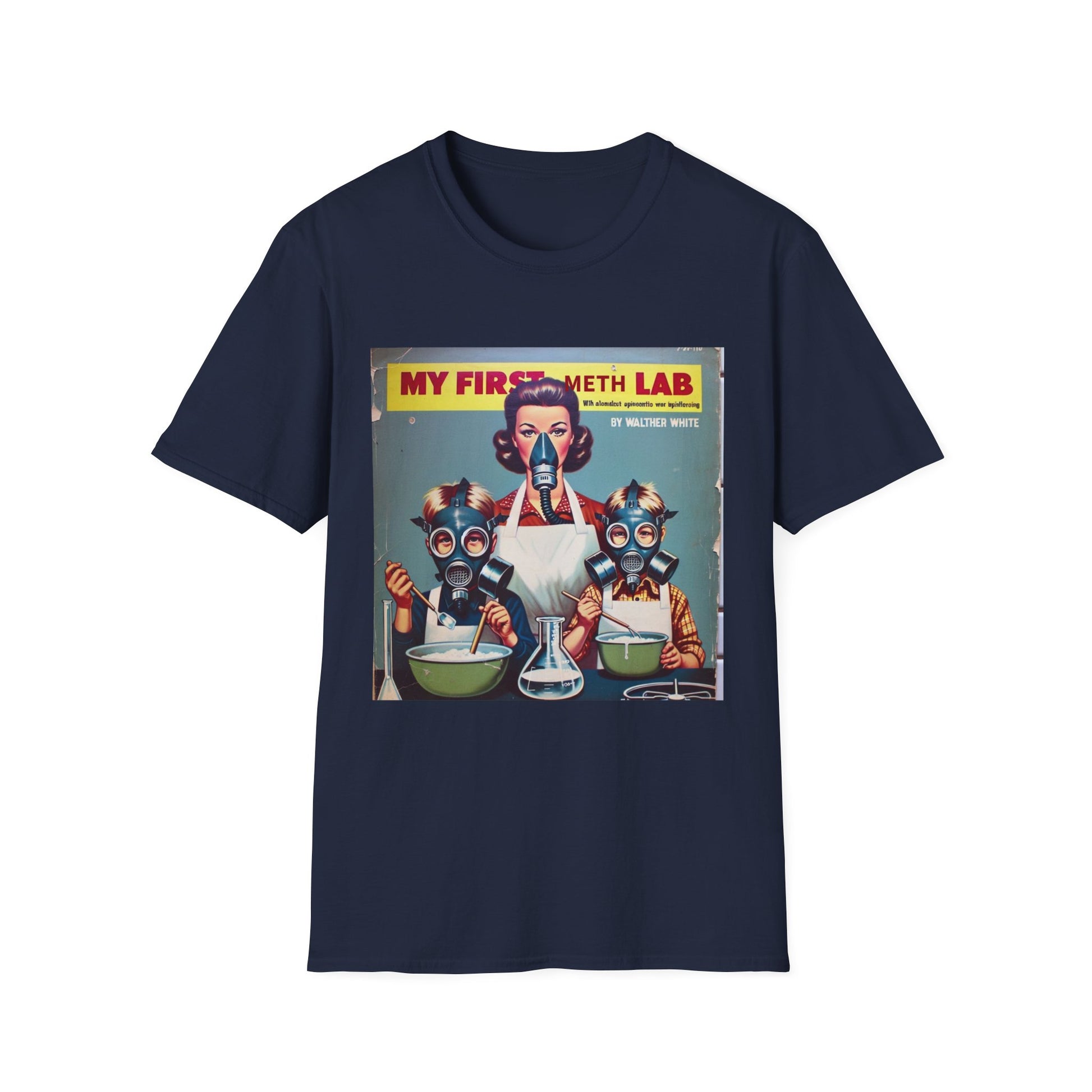 Retro My First Meth Lab T-Shirt - Front Style – Freches Satire-Design für mutige Statements | True Insights