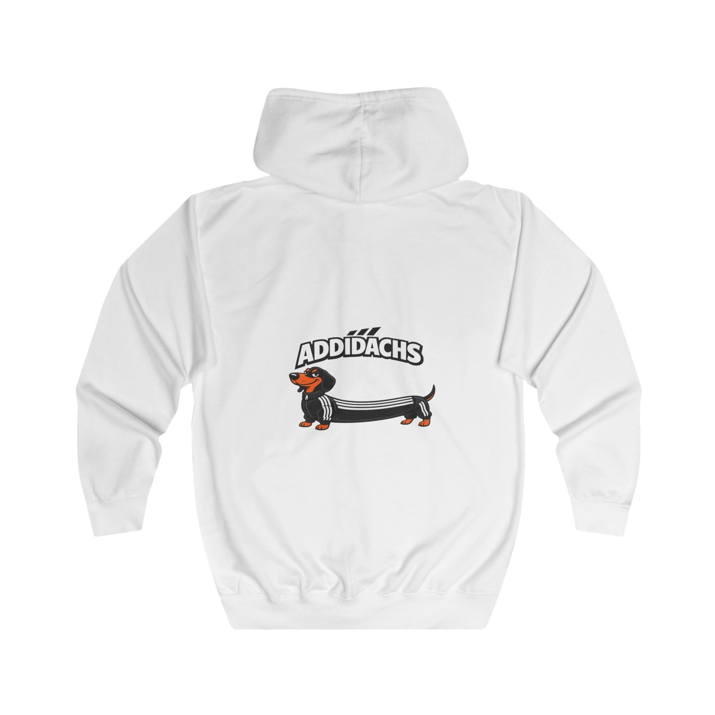 ADDIDACHS Dackel Zip Hoodie - Lustiger Dackel im Sportlook für Hundefreunde & Dackel-Fans