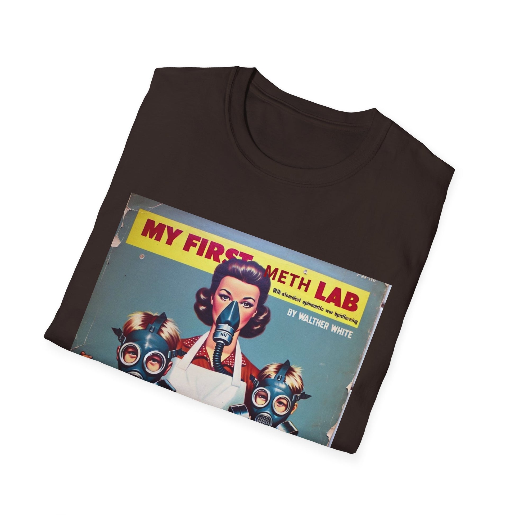 Retro My First Meth Lab T-Shirt - Front Style – Freches Satire-Design für mutige Statements | True Insights