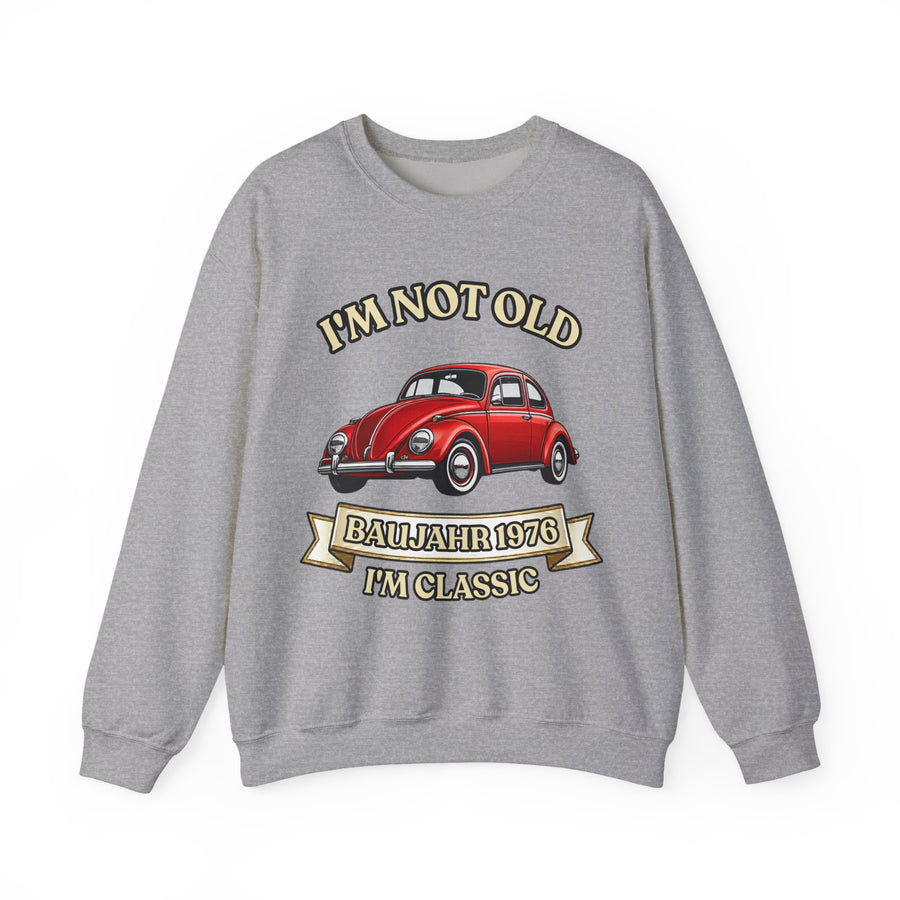 Born in 1976 Sweatshirt – 50th Birthday Gift | VW Beetle
