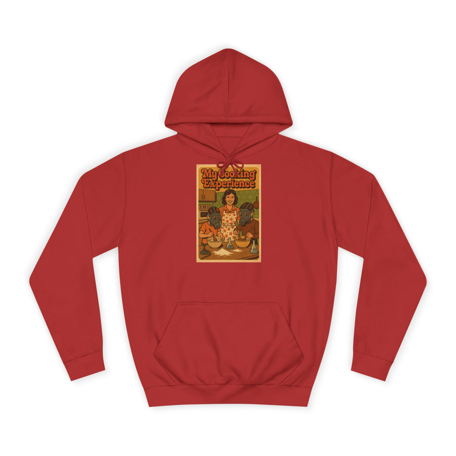 My First Cooking Experience Hoodie – Retro-Motiv mit Gasmasken in der Küche