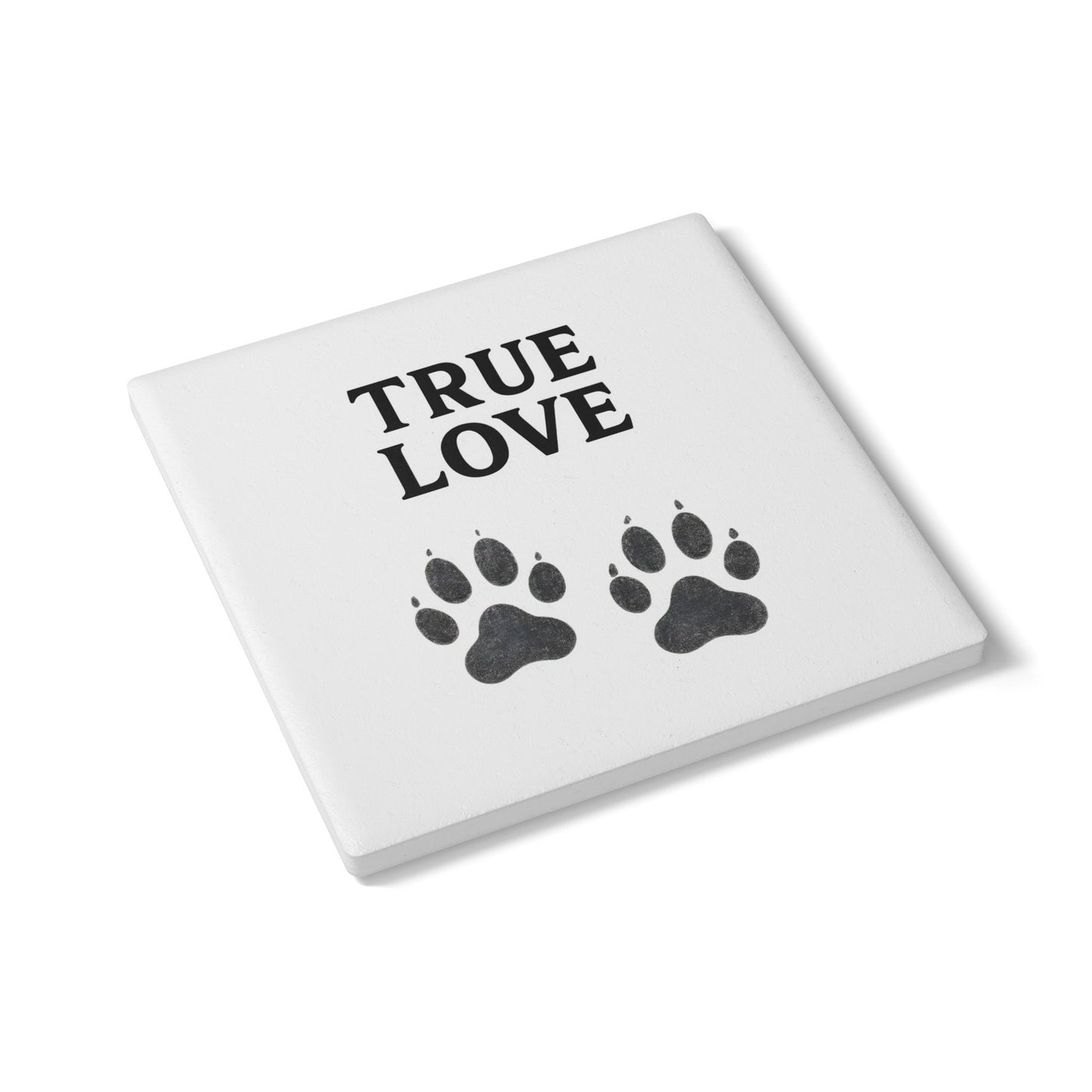 True Love Haustier-Untersetzer – Keramik-Coaster mit Pfotenprint-Home Decor-True Insights