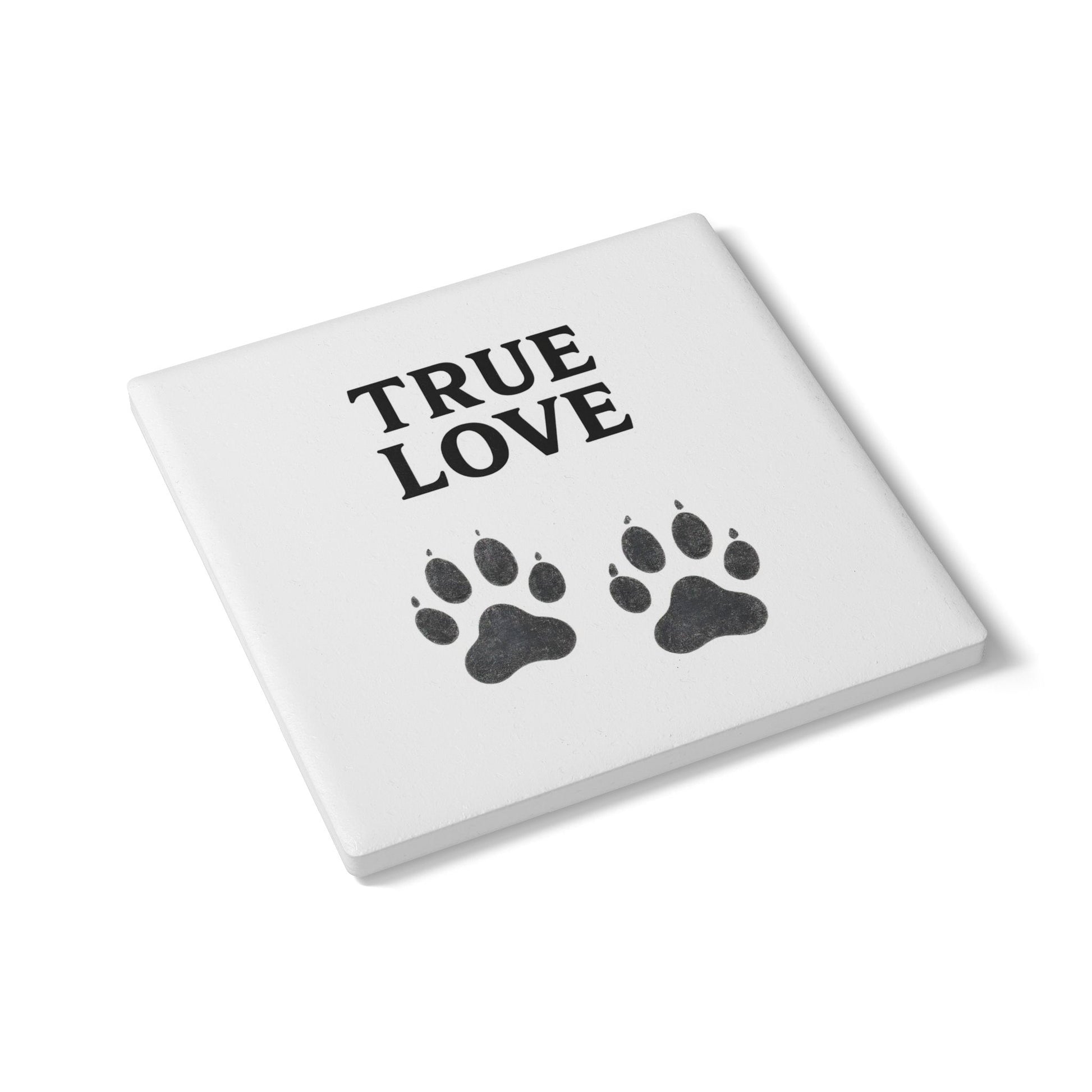 True Love Haustier-Untersetzer – Keramik-Coaster mit Pfotenprint-Home Decor-True Insights