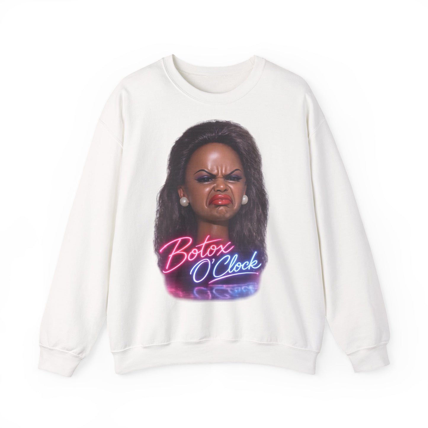 Botox O'Clock T-Shirt Damen Herren – Lustiges Neon Meme Statement Shirt Geschenk für Beauty Fans