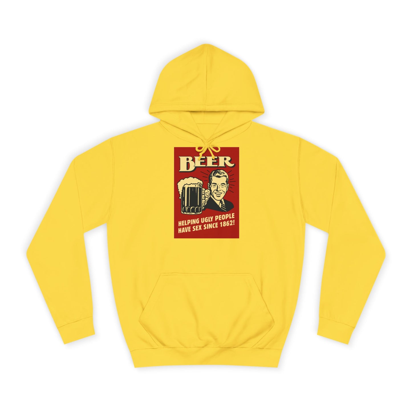 BEER Hoodie Retro Vintage Bier Spruch - Helping Ugly People - Lustiges Geschenk für Bierliebhaber, Party & Herren