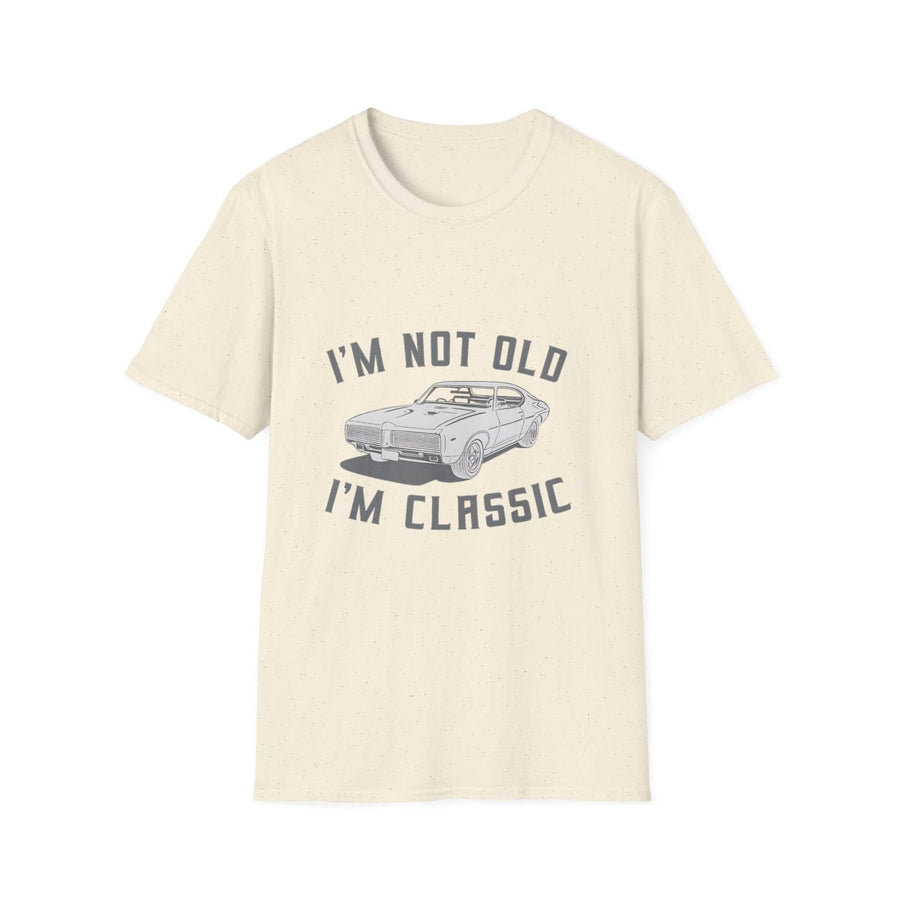 True Insights T-Shirt I'm Not Old I'm Classic Muscle Car Retro Design in Natur mit Vintage Print