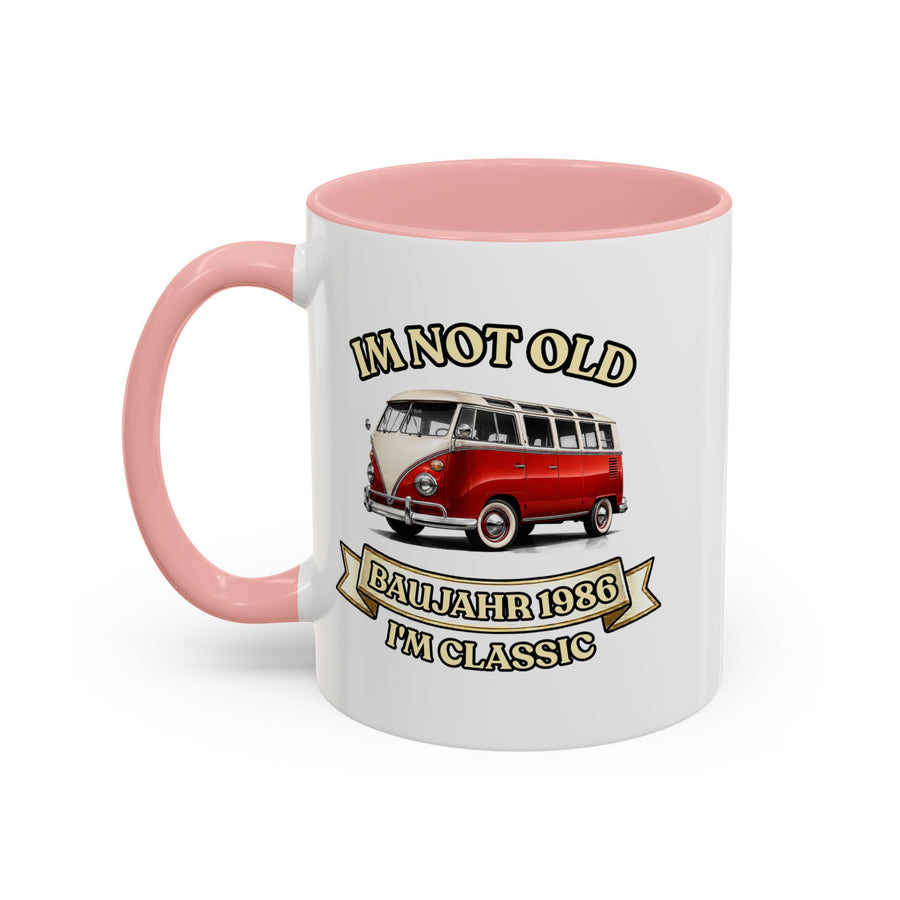 Mug Année 1986 - Im Not Old I'm Classic - Bus Rétro Vintage - Cadeau 40 ans Tasse à café Vintage