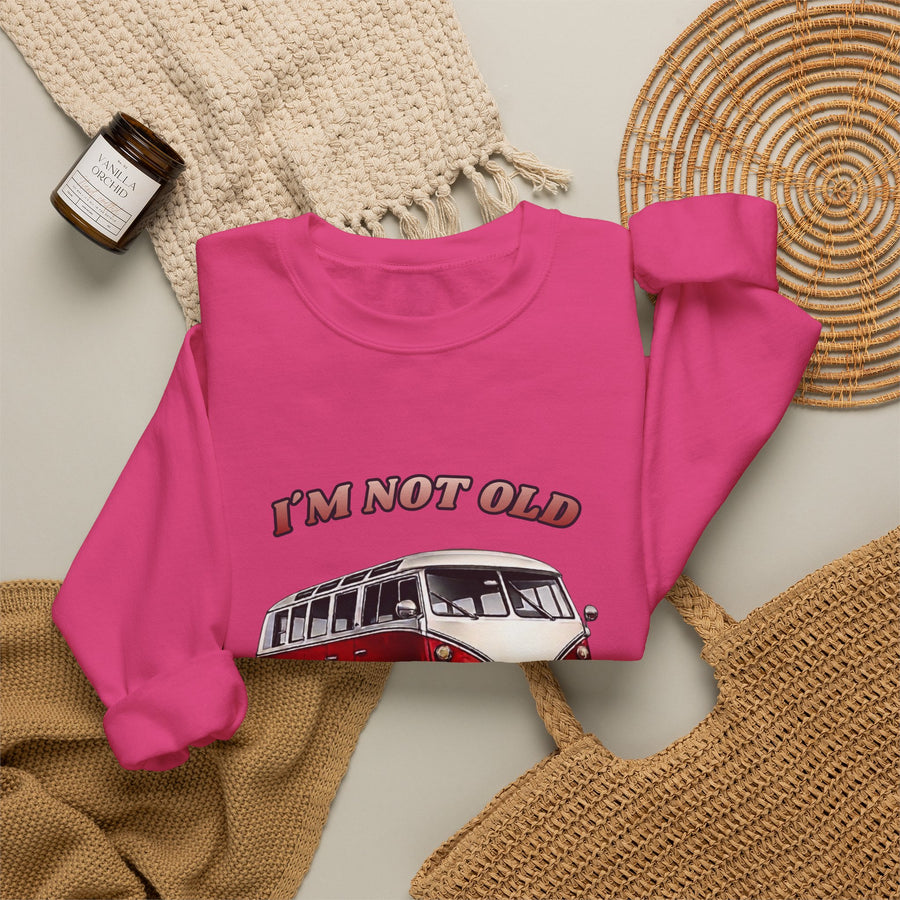 True Insights VW Bulli T1 Samba Sweatshirt – I'm Not Old I'm Classic Geschenk