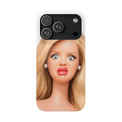 Lustige Handyhülle mit schockiertem Puppen-Gesicht – Meme Handy Case für Humor-Fans & witzige Geschenkidee