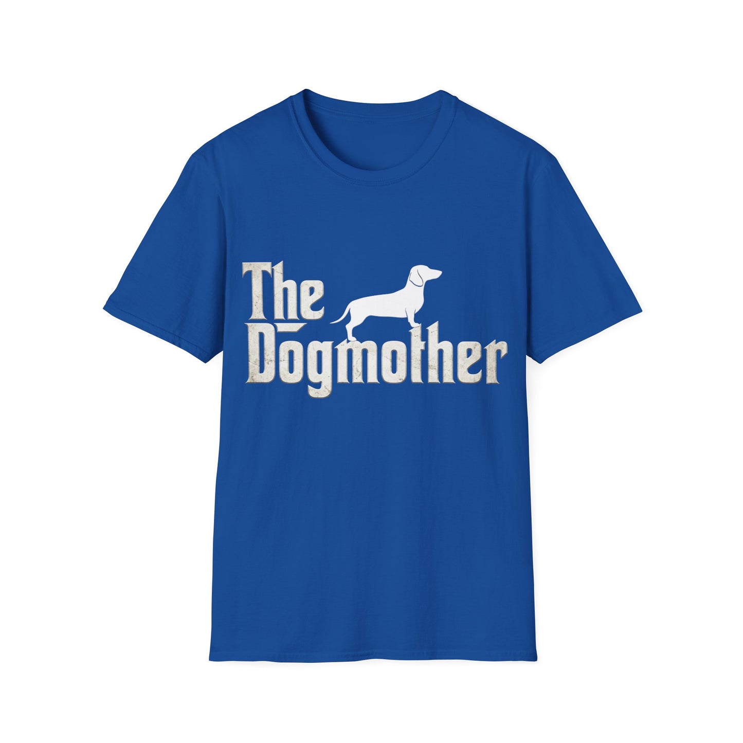 True Insights T-Shirt The Dogmother Dackel Design in Royalblau, lustiges Hundemama Geschenk für Dackelfans