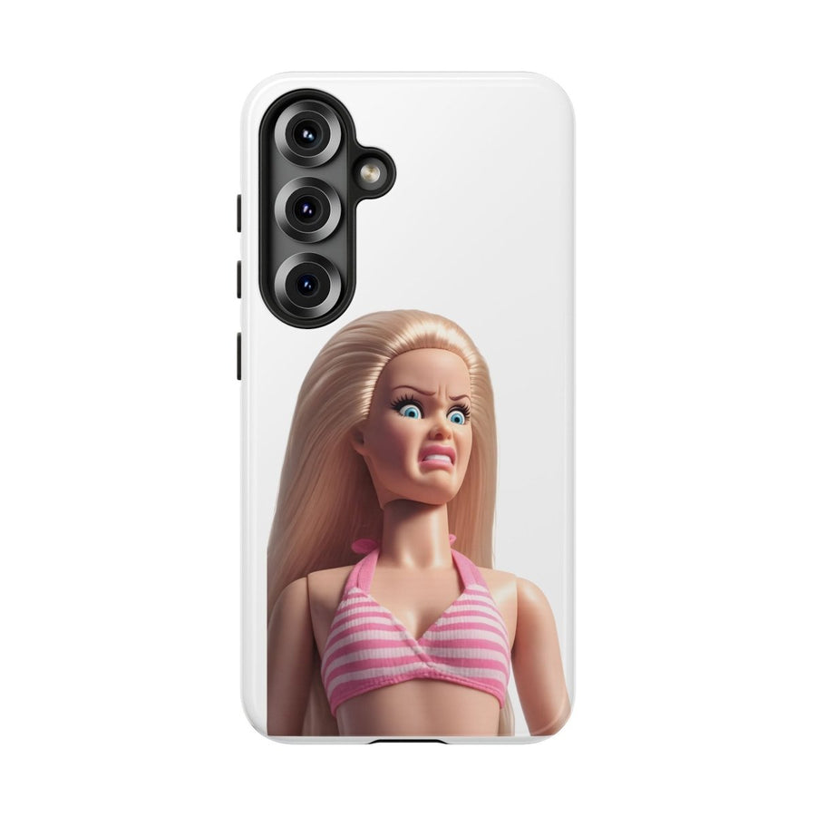Handyhülle Lustige Pink Doll – Shocking Face Motiv für iPhone & Samsung