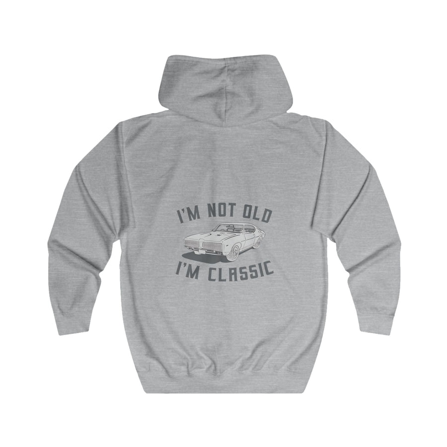 Classic Muscle Car Zip-Hoodie – I'm Not Old I'm Classic Geschenk für Autofans