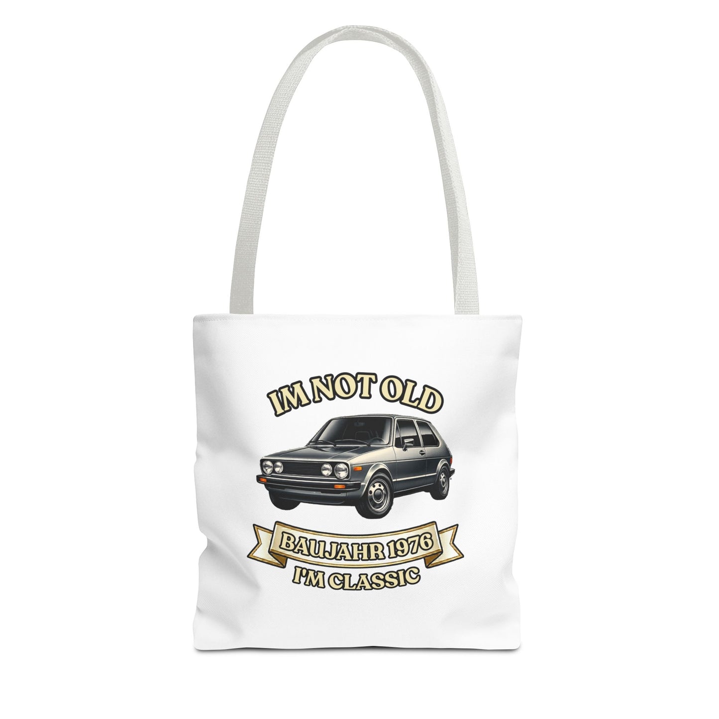 Tote Bag Baujahr 1976 - I'm Not Old I'm Classic - Oldtimer Stoffbeutel zum 50. Geburtstag, Geschenk für Autofans