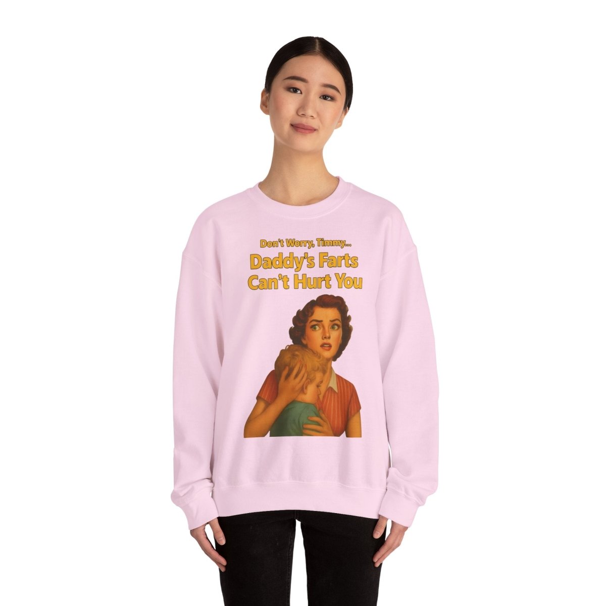 Sweatshirt – Daddy’s Farts – Satirisches Retro-Sweatshirt mit schwarzem Humor | True Insights Design mit Humor