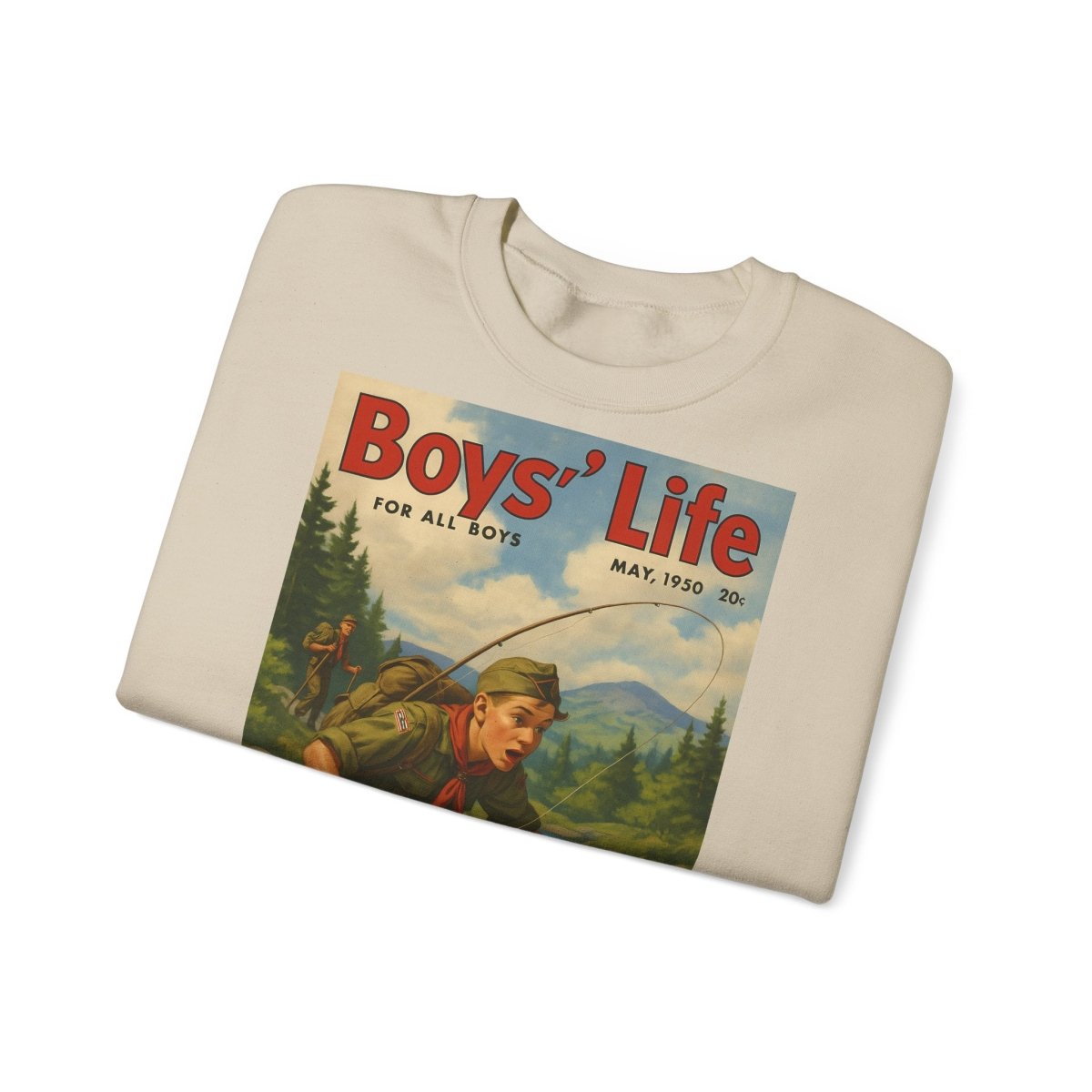 Vintage Motiv – Vintage „Boys’ Life“ Sweatshirt – Retro Pfadfinder-Motiv von 1950 | True Insights Design mit Humor