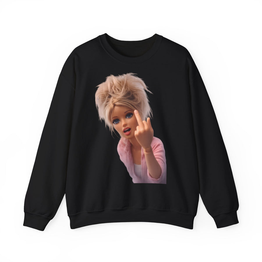 True Insights Middle Finger Sweatshirt – Freches Statement-Motiv in Black