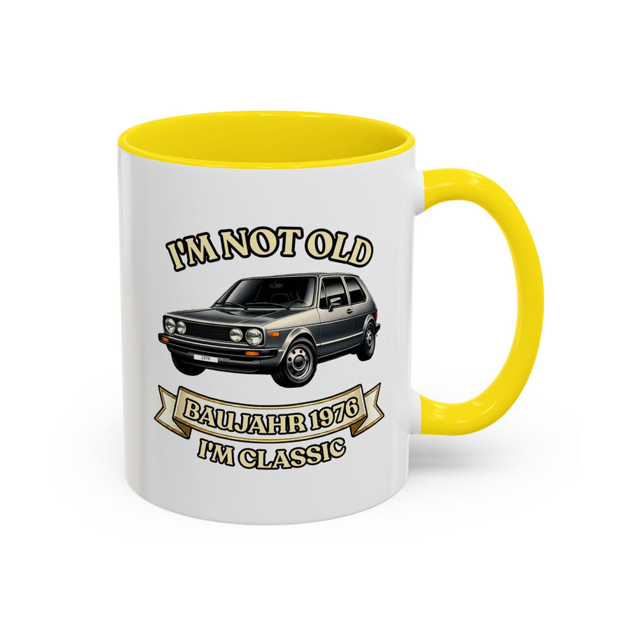 Born in 1976 Mug – 50th Birthday Gift | Classic Car