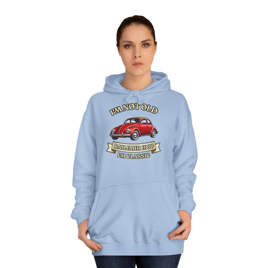 Geschenk zum 60. Geburtstag – Hoodie Jahrgang 1966 VW Käfer