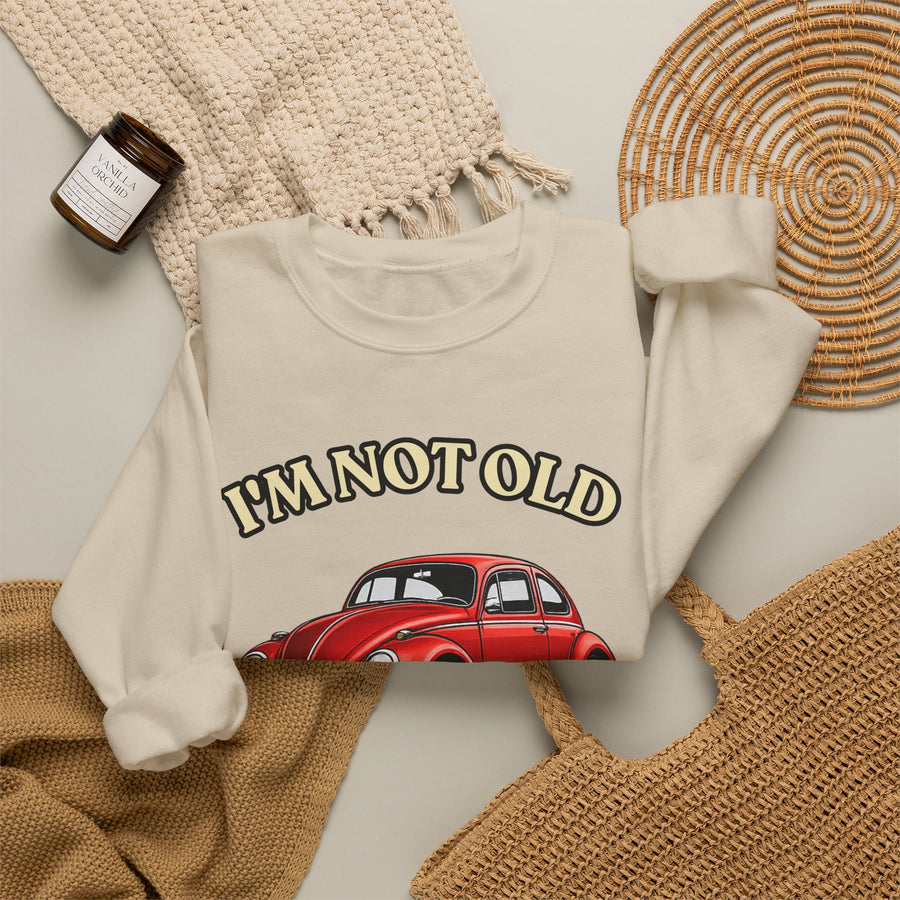 True Insights Geschenk zum 40. Geburtstag – Pullover Jahrgang 1986 VW Käfer | Sweatshirt