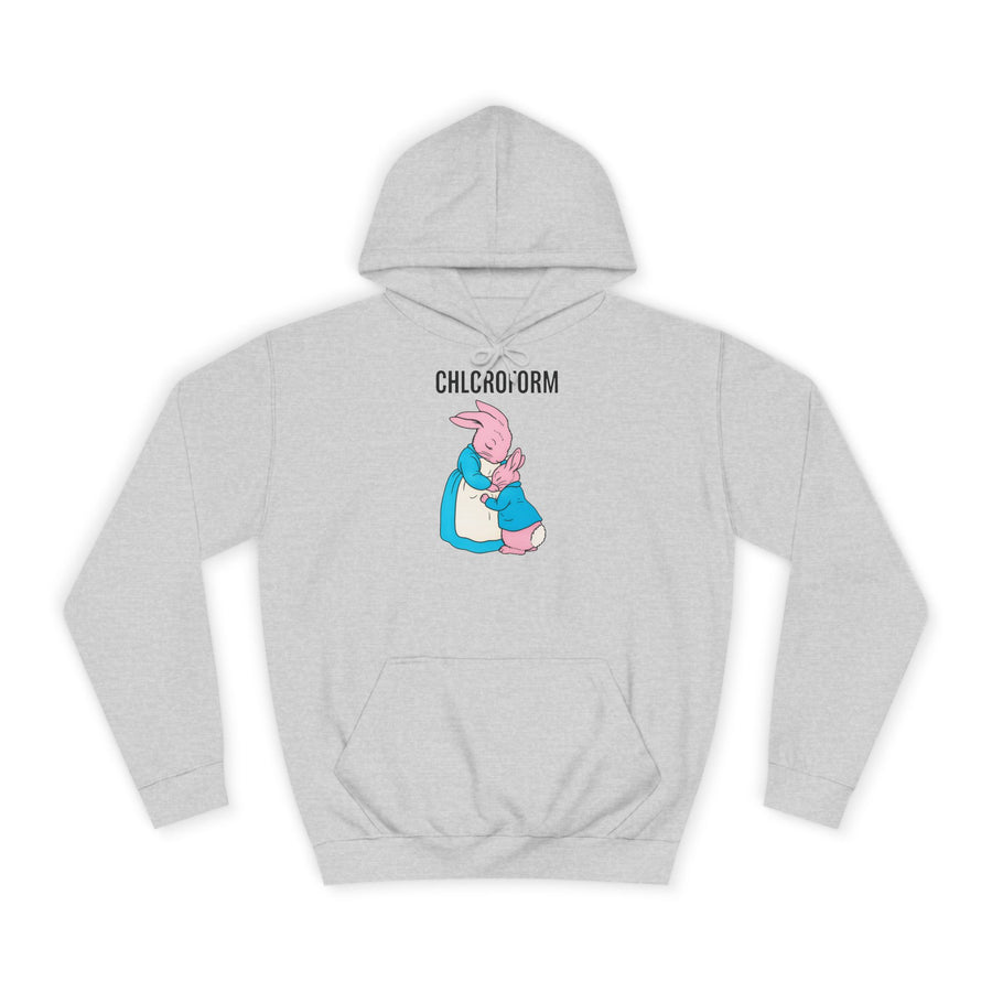 CHLOROFORM Konijn Hoodie – Zwarte humor met konijntjes-motief