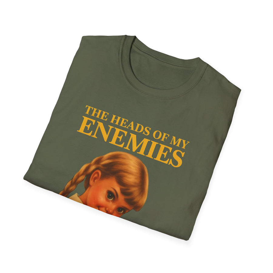 T-shirt satirique The Heads of My Enemies - Humour noir design rétro