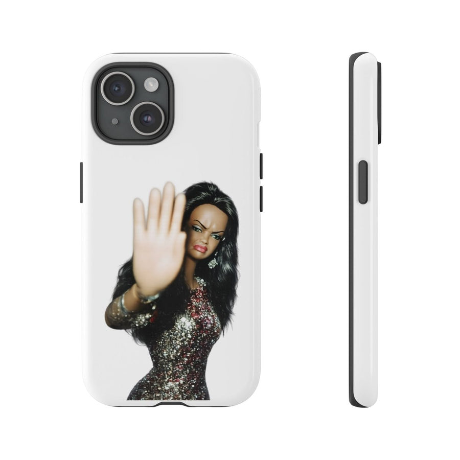 Coque de téléphone humoristique Talk to the Hand Doll – Coque effrontée pour iPhone & Samsung