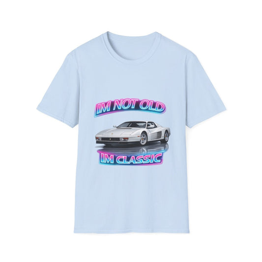 I'm Not Old I'm Classic | Miami Vice T-Shirt | Ferrari Testarossa Retro Shirt
