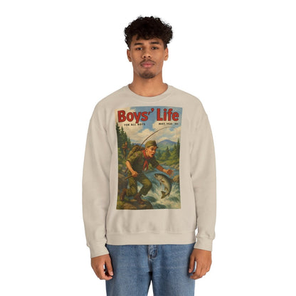 Vintage Motiv – Vintage „Boys’ Life“ Sweatshirt – Retro Pfadfinder-Motiv von 1950 | True Insights Design mit Humor