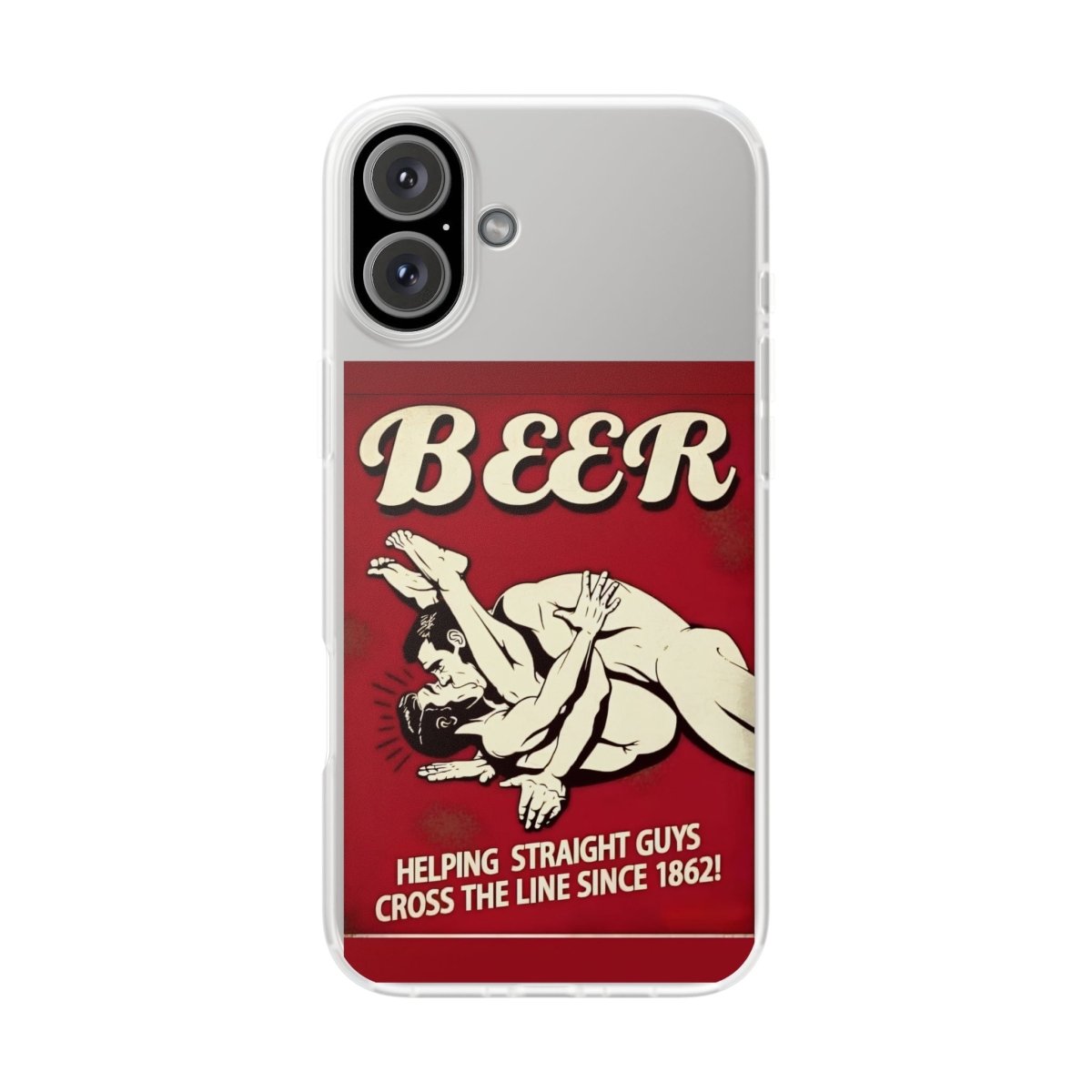 Helping Straight Guys Handyhülle – Retro Bier-Spruch als Design-Statement | Lustiges LGBTQ-Motiv-Phone Case-True Insights
