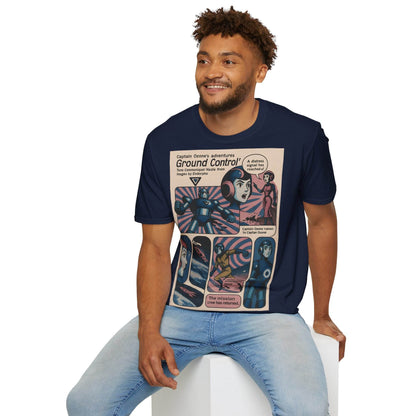 Captain Ozone T-Shirt – Retro Sci-Fi Comic Design | Ground Control Edition – Freches Satire-Design für mutige Statements | True Insights
